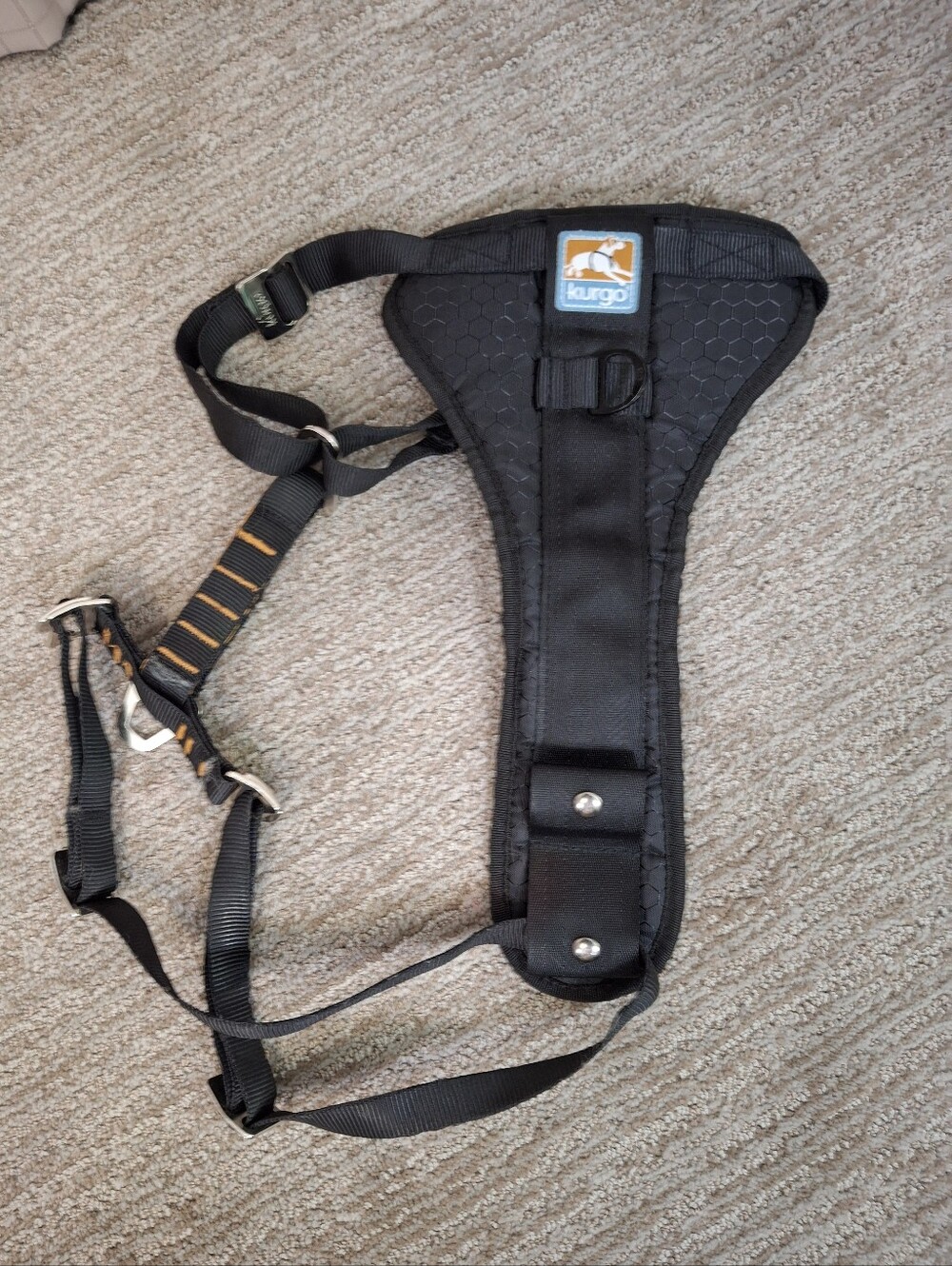 Kurgo Tru-Fit Smart Walking Dog Harness Black Size XL